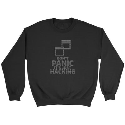 Don't panic it's just hacking - Crewneck Sweatshirt by MyHackerTech