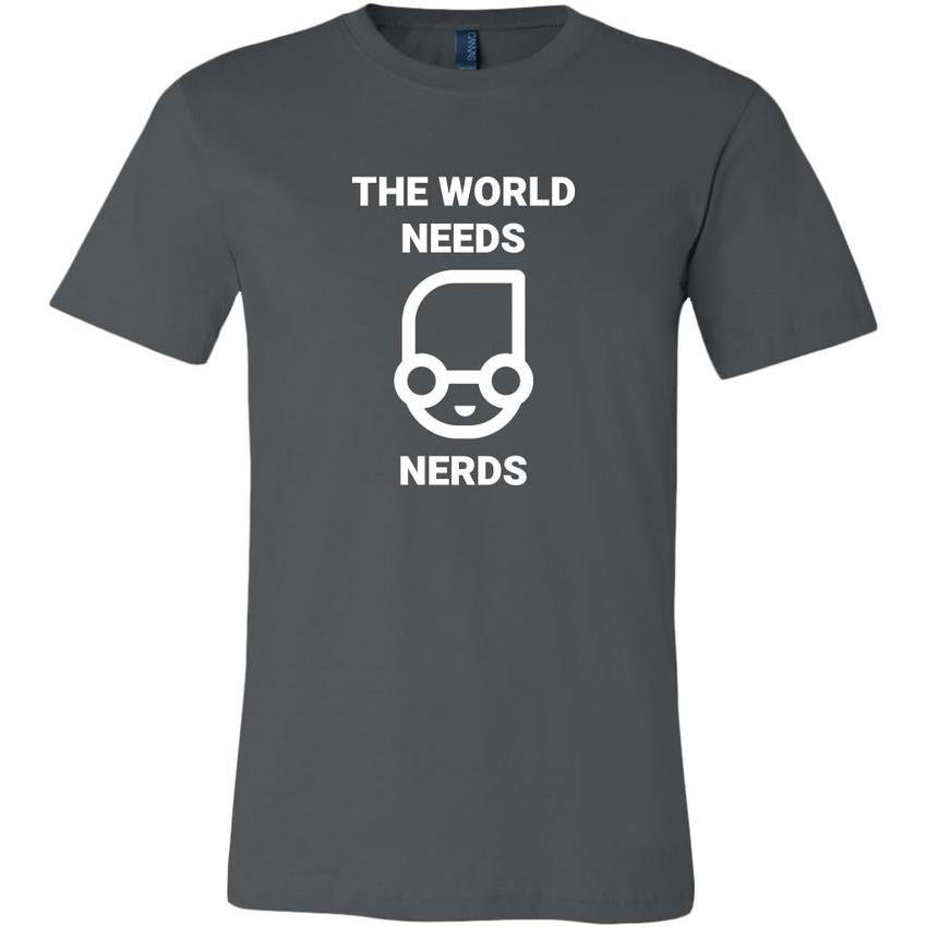 The world needs nerd - Canvas Mens Shirt by MyHackerTech