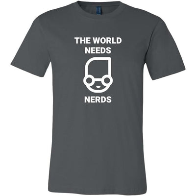 The world needs nerd - Canvas Mens Shirt by MyHackerTech