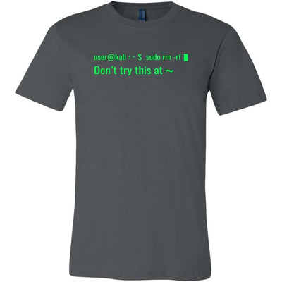 sudo rm -rf - Don't try this at home - Canvas Mens Shirt by MyHackerTech