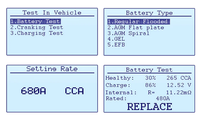 Voltcheck Pro | Digital Battery & Charging System Tester Analyzer | UCAN-VOLT-II