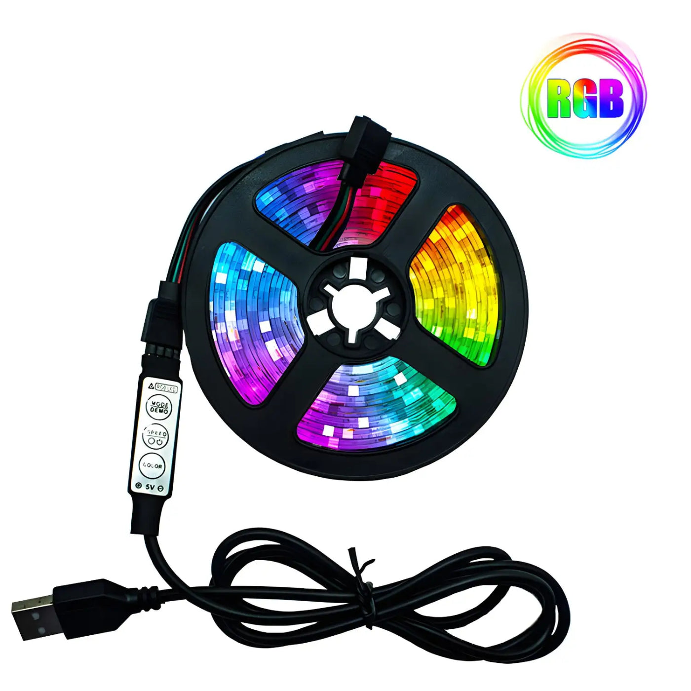 Smart Led Rgb Smart LED Lights Bluetooth RGB Strip with Remote Control by MyHackerTech