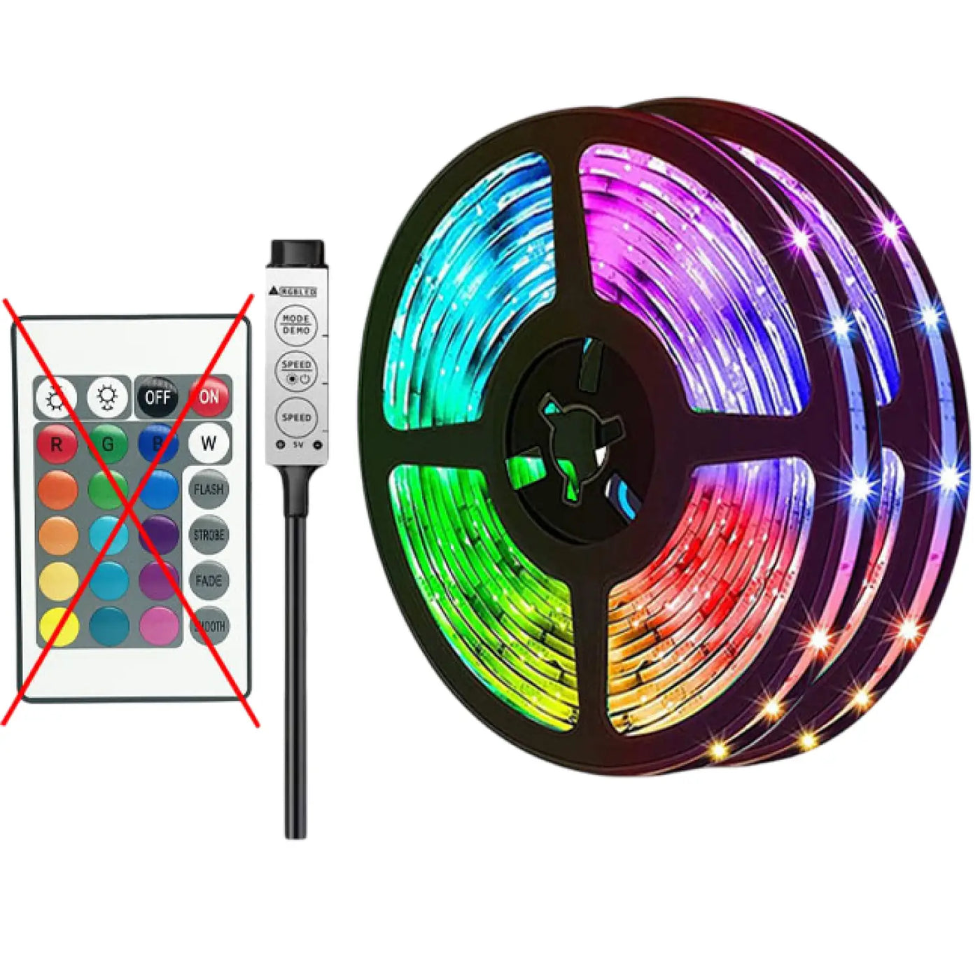 Smart LED Lights Bluetooth RGB Strip with Remote Control by MyHackerTech