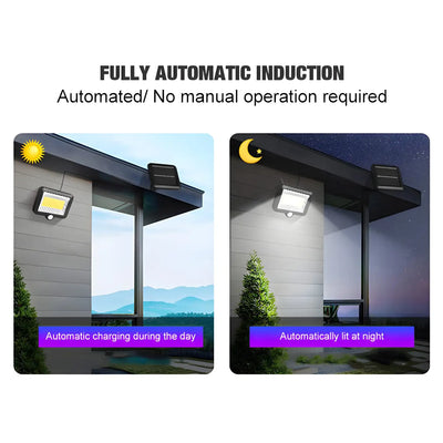 Split LED Solar Wall Light with Motion Sensor & Remote for Outdoor by MyHackerTech