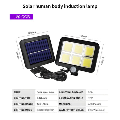 Split LED Solar Wall Light with Motion Sensor & Remote for Outdoor by MyHackerTech