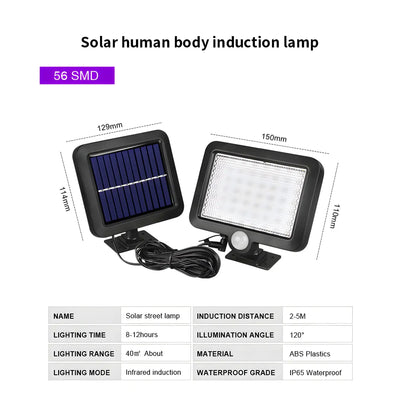 Split LED Solar Wall Light with Motion Sensor & Remote for Outdoor by MyHackerTech