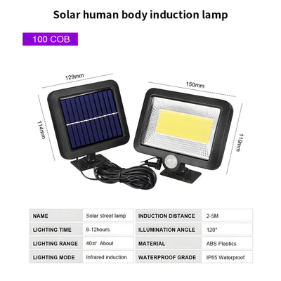 Split LED Solar Wall Light with Motion Sensor & Remote for Outdoor by MyHackerTech