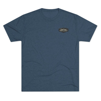 Camo Logo Mountain - Tri-Blend Crew Tee by MyHackerTech