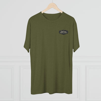 Camo Logo Mountain - Tri-Blend Crew Tee by MyHackerTech