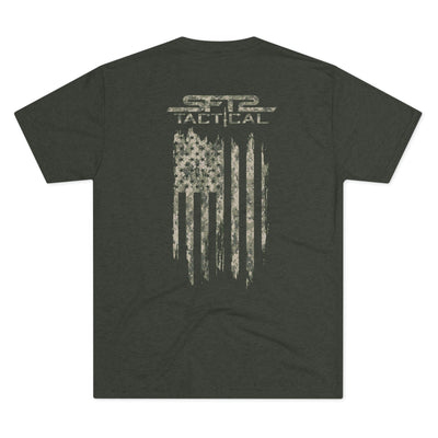 Camo Patriot Flag T-Shirt by MyHackerTech