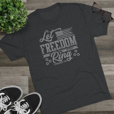 Let Freedom Ring - Tri-Blend Crew Tee by MyHackerTech