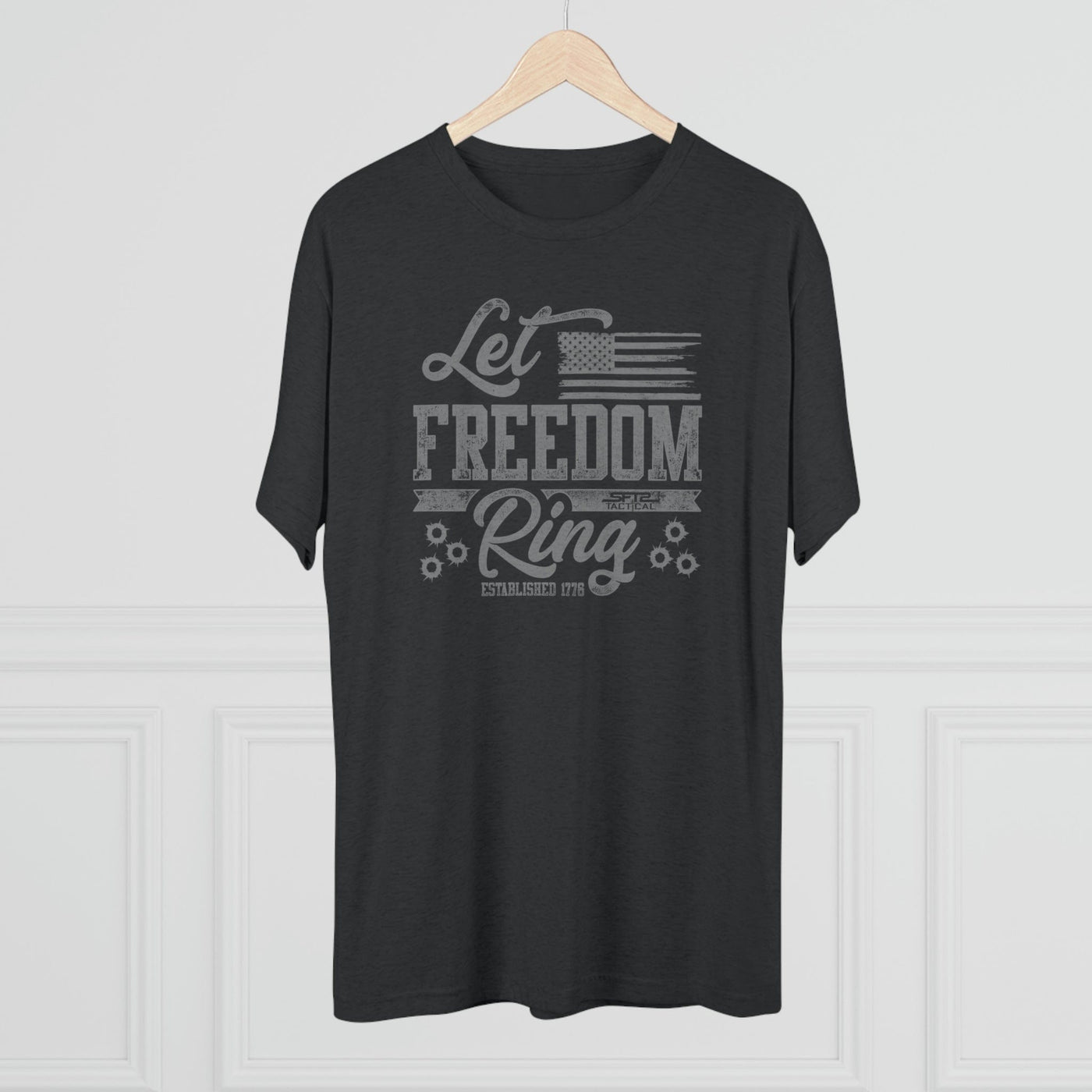 Let Freedom Ring - Tri-Blend Crew Tee by MyHackerTech