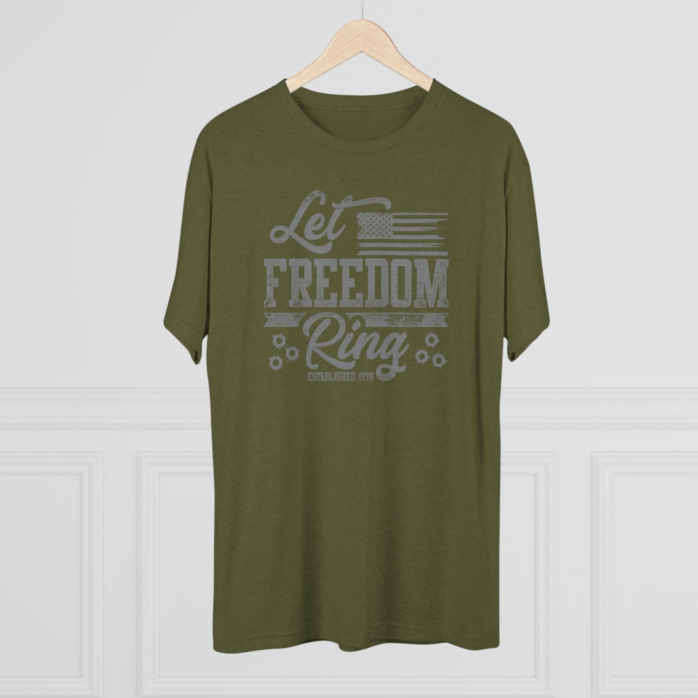 Let Freedom Ring - Tri-Blend Crew Tee by MyHackerTech