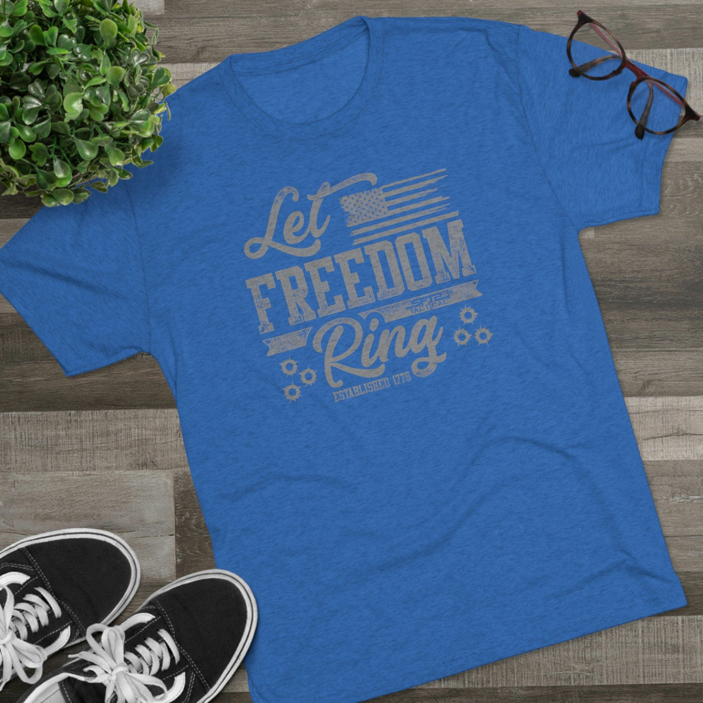 Let Freedom Ring - Tri-Blend Crew Tee by MyHackerTech