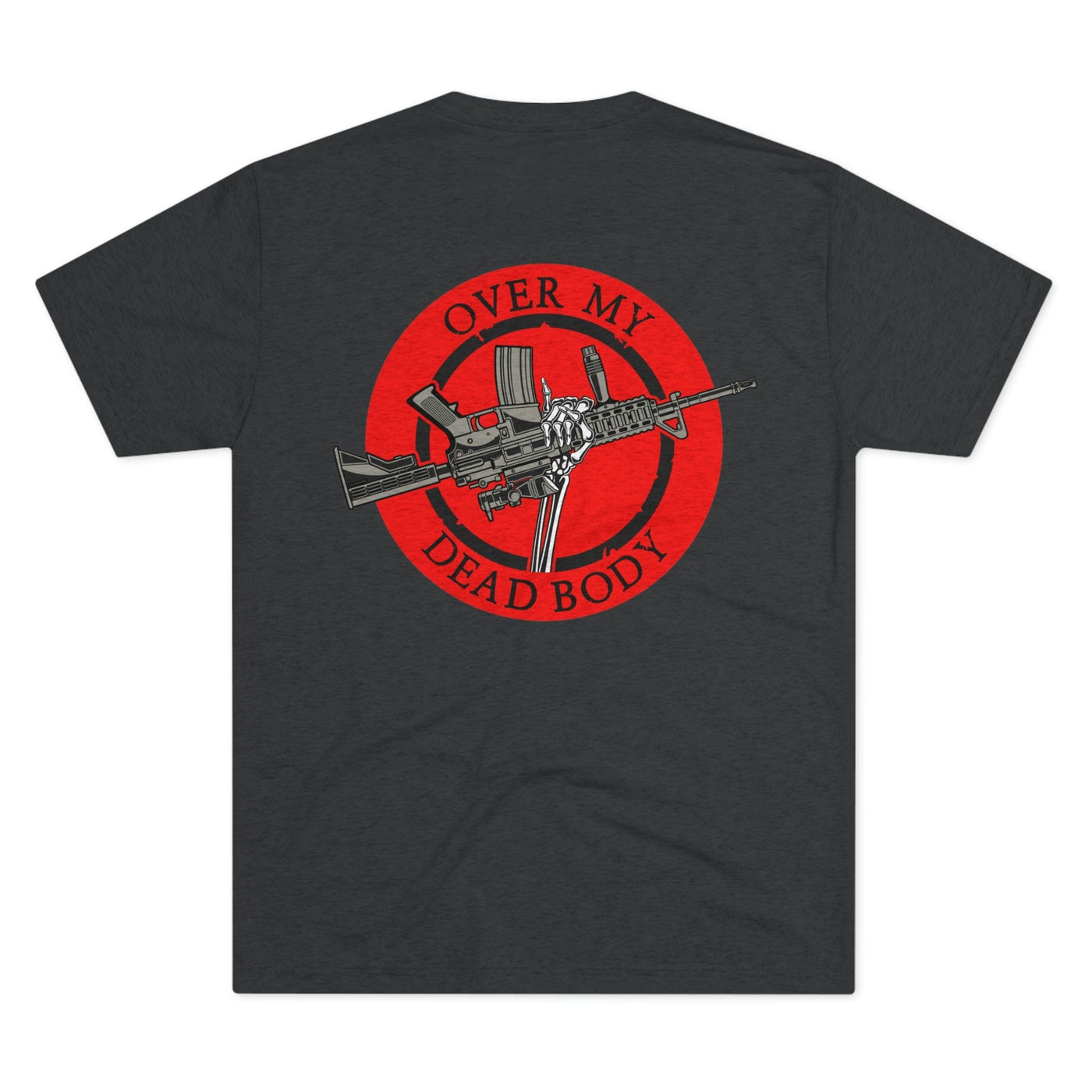 Over My Dead Body - Tri-Blend Crew Tee by MyHackerTech