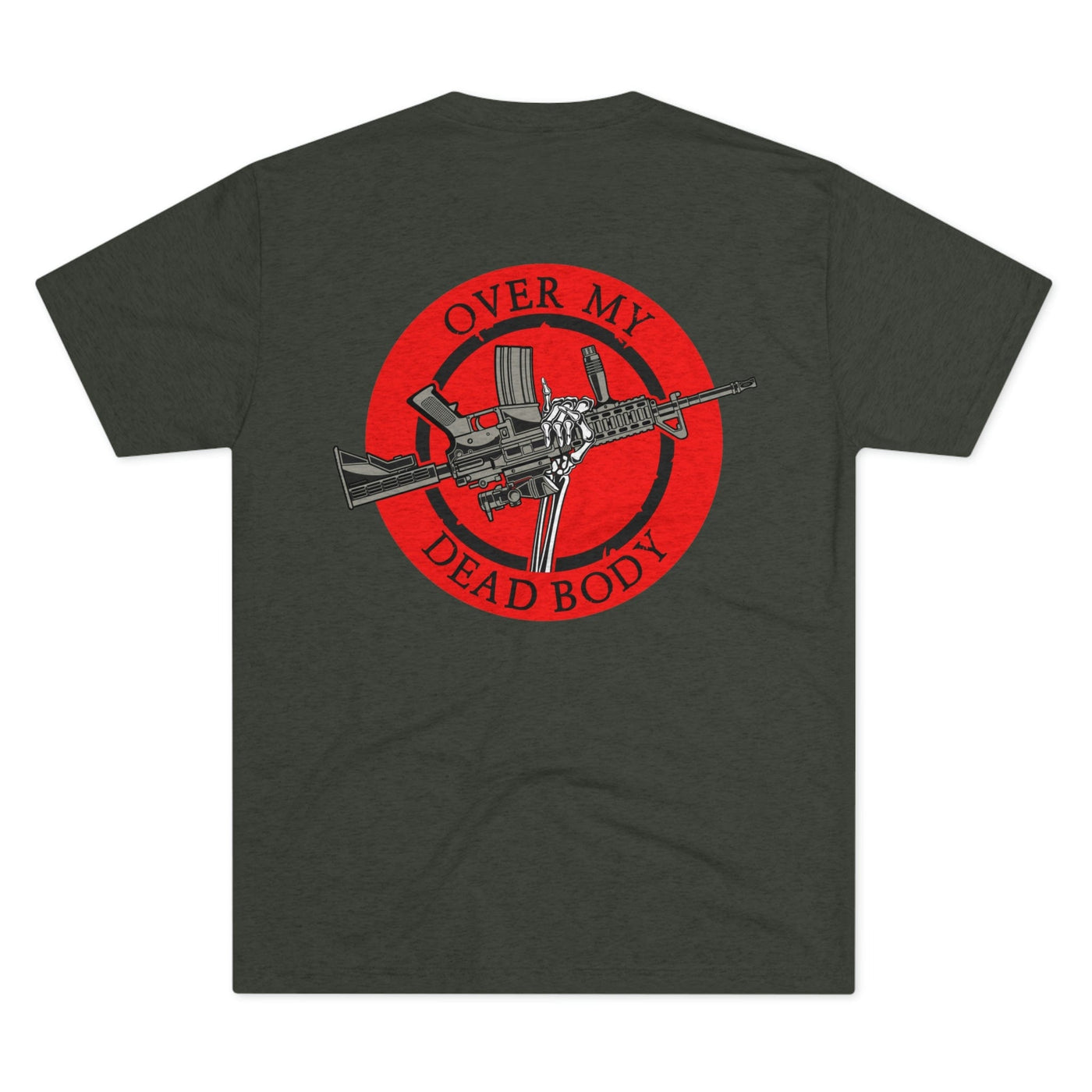 Over My Dead Body - Tri-Blend Crew Tee by MyHackerTech