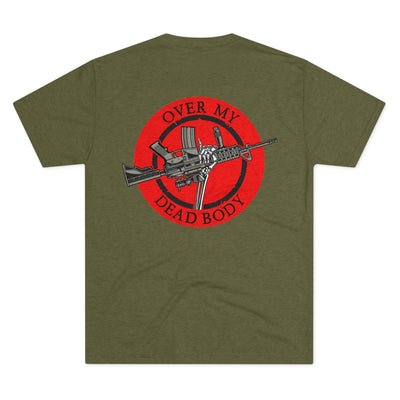 Over My Dead Body - Tri-Blend Crew Tee by MyHackerTech