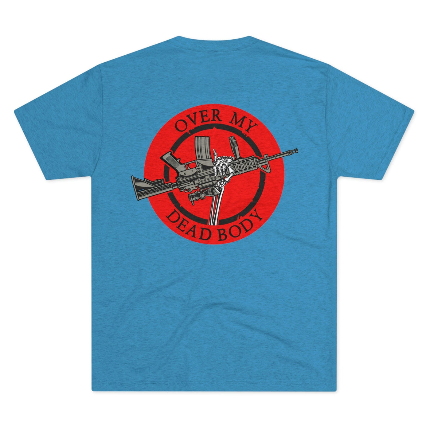 Over My Dead Body - Tri-Blend Crew Tee by MyHackerTech