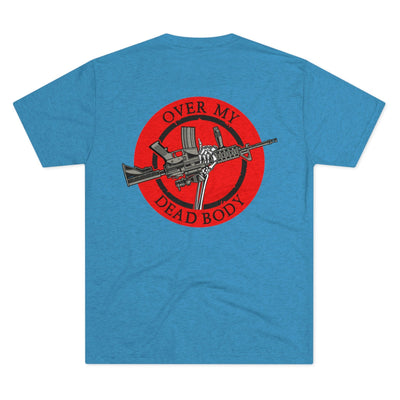 Over My Dead Body - Tri-Blend Crew Tee by MyHackerTech
