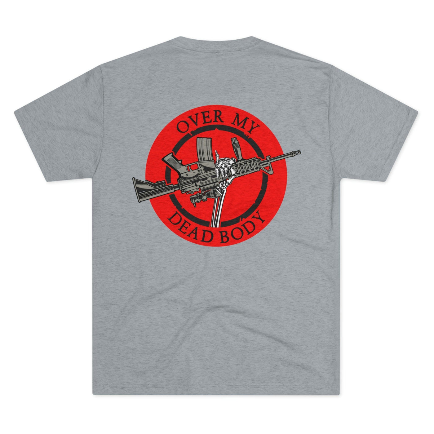 Over My Dead Body - Tri-Blend Crew Tee by MyHackerTech