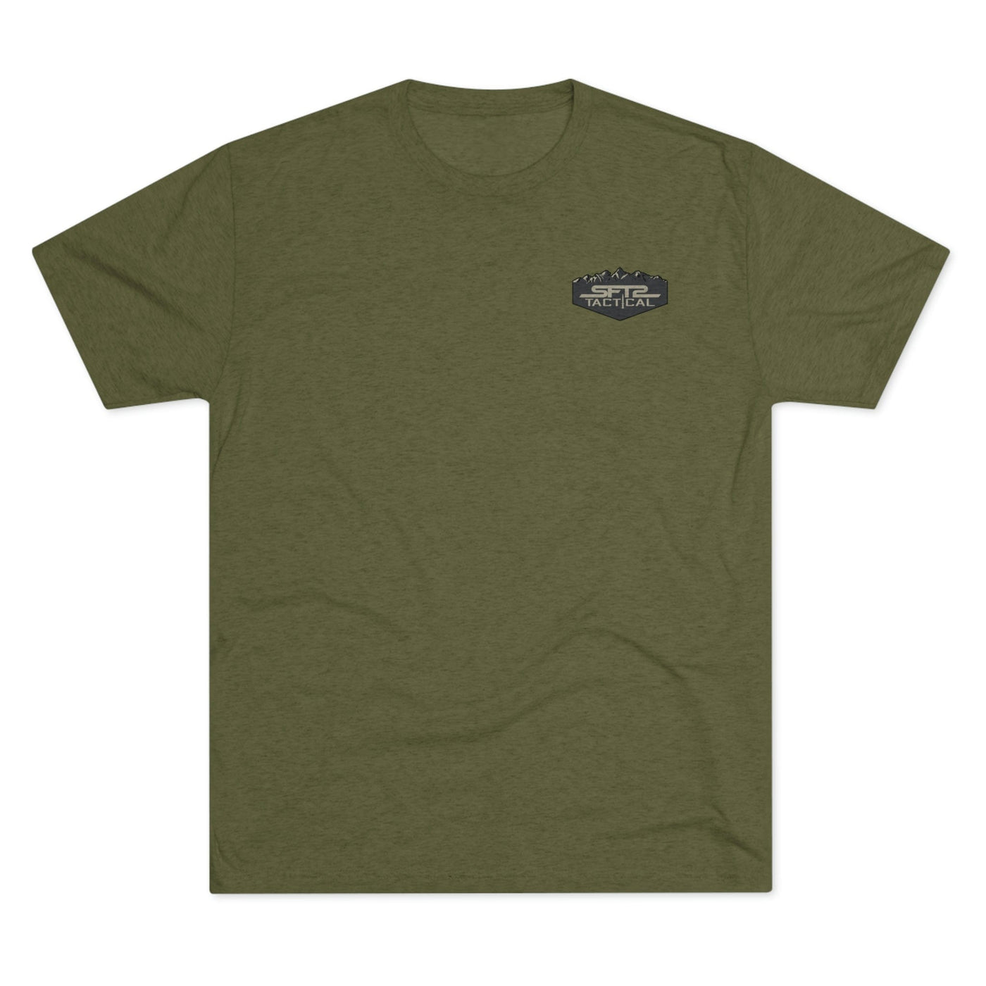 Camo Logo Mountain - Tri-Blend Crew Tee by MyHackerTech