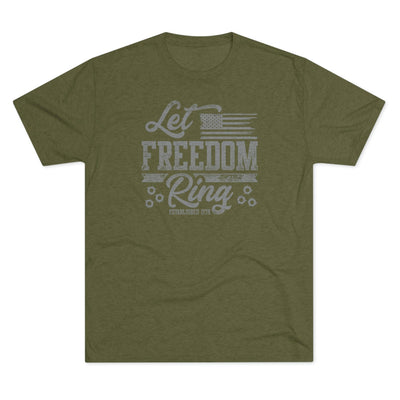 Let Freedom Ring - Tri-Blend Crew Tee by MyHackerTech