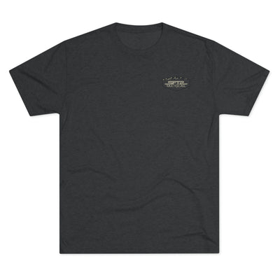 Camo Logo Mountain - Tri-Blend Crew Tee by MyHackerTech