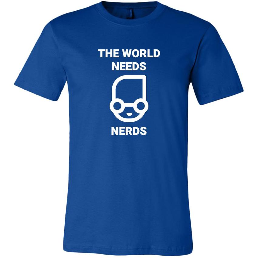 The world needs nerd - Canvas Mens Shirt by MyHackerTech