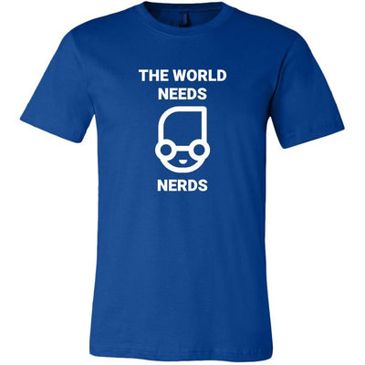 The world needs nerd - Canvas Mens Shirt by MyHackerTech