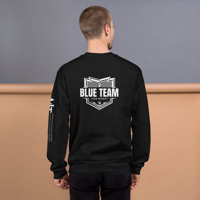 Cyber Security Blue Team V1 - Unisex Sweatshirt ( Back Print )