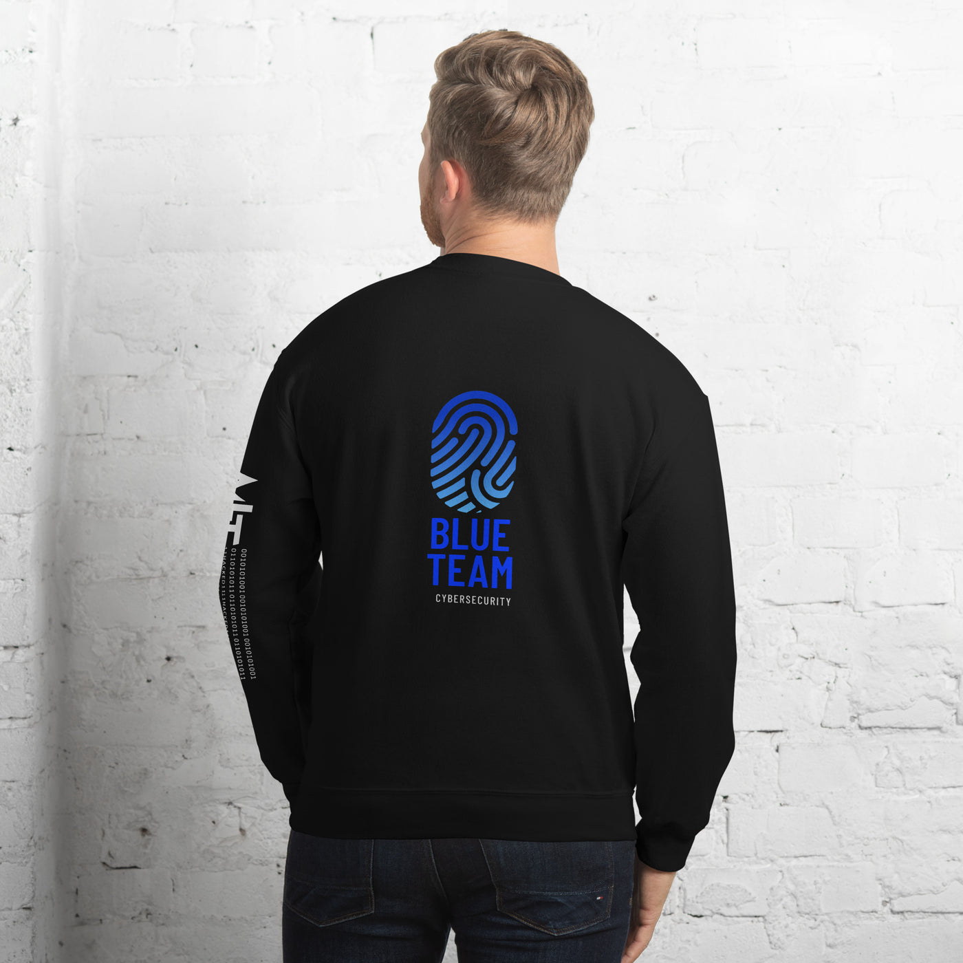 Cyber Security Blue Team v2 - Unisex Sweatshirt ( Back Print )