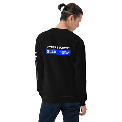 Cyber Security Blue Team V12 - Unisex Sweatshirt ( Back Print )