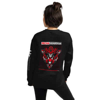 Red Mecha Guardian - Unisex Sweatshirt ( Back Print )