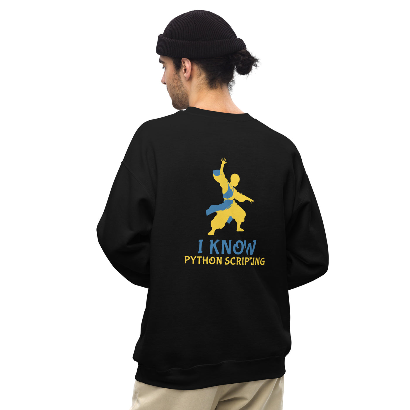 I Know Python Scripting - Unisex Sweatshirt ( Back Print )