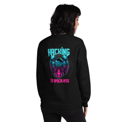 Hacking the apocalypse V2 - Unisex Sweatshirt ( Back Print )