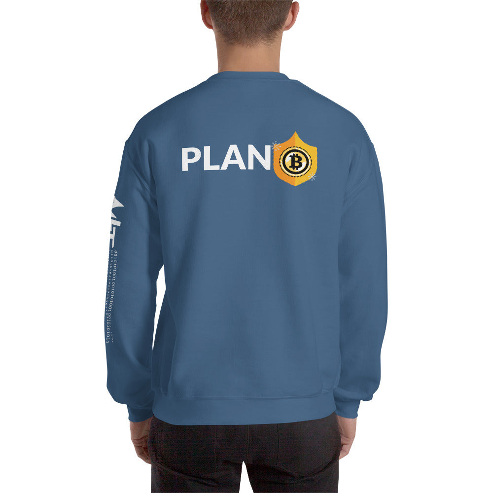 Plan Bitcoin V2 Unisex Sweatshirt ( Back Print )
