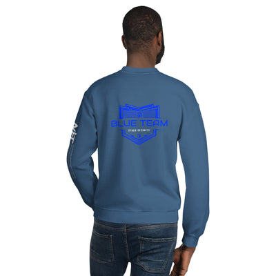 Cyber Security Blue Team V17 - Unisex Sweatshirt ( Back Print )