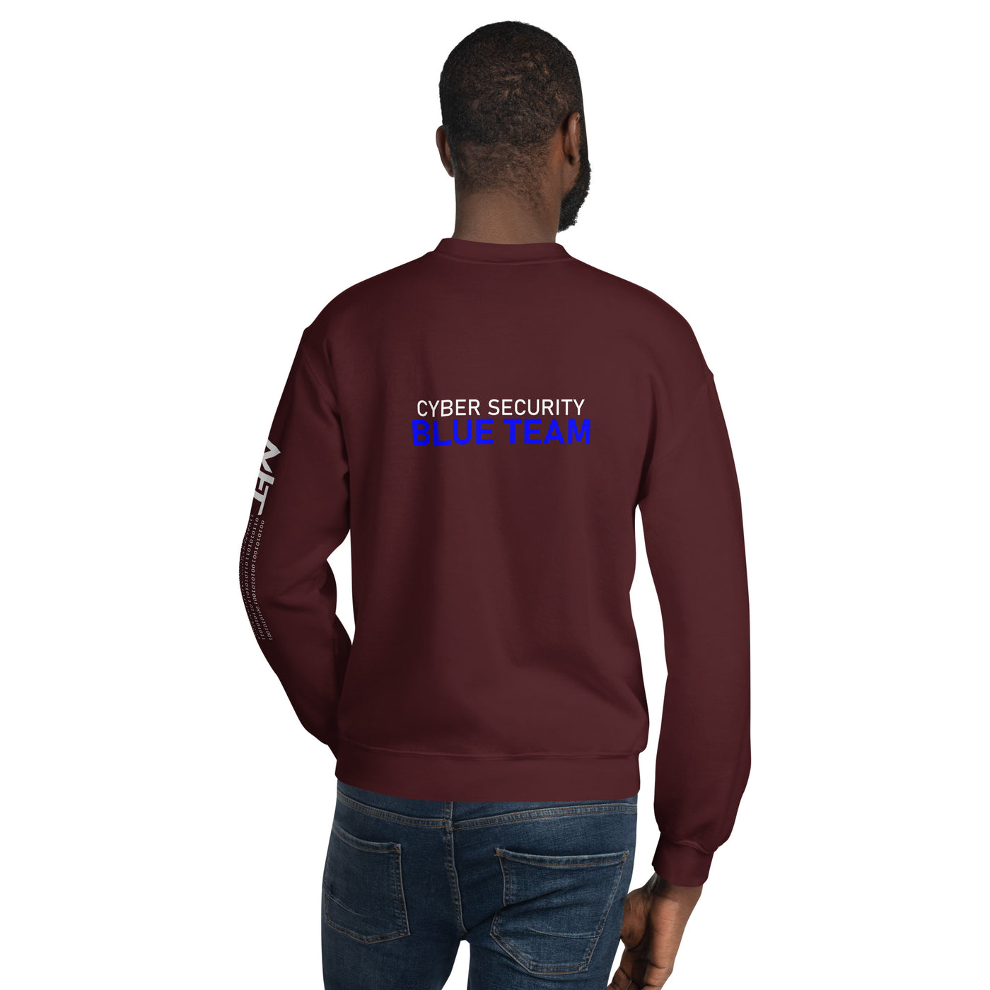 Cyber Security Blue team V4 - Unisex Sweatshirt ( Back Print )