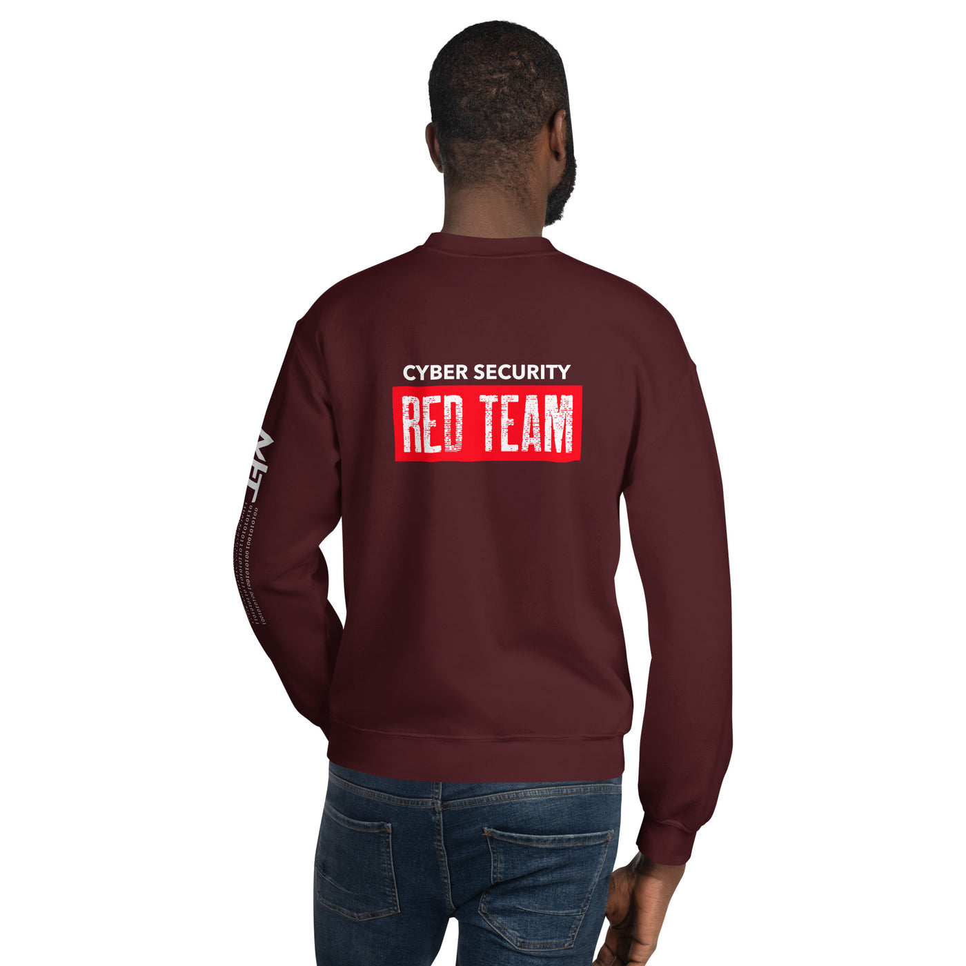 Cyber Security Red Team V1 - Unisex Sweatshirt ( Back Print )