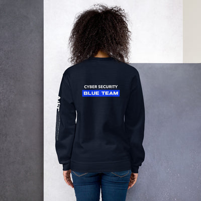 Cyber Security Blue Team V9 - Unisex Sweatshirt ( Back Print )