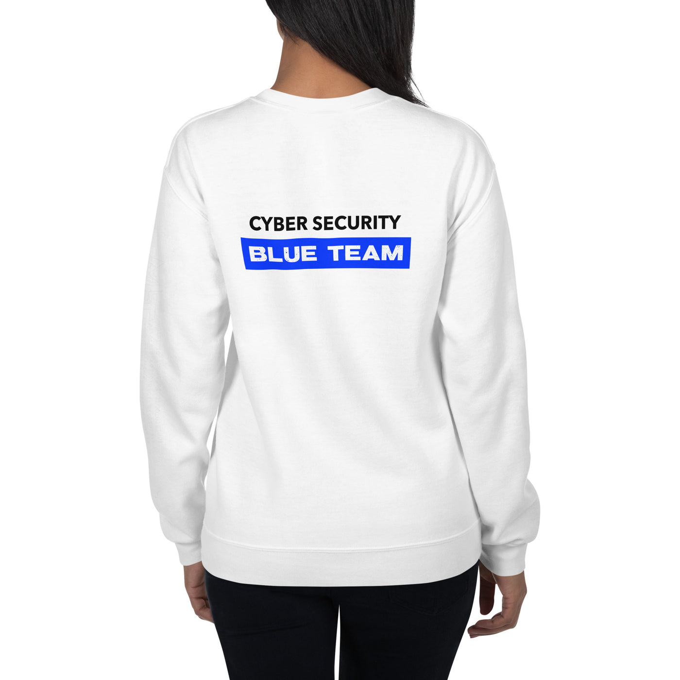 Cyber Security Blue Team V9 - Unisex Sweatshirt ( Back Print )