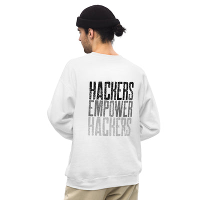 Hackers Empower Hackers V1 - Unisex Sweatshirt ( Back Print )