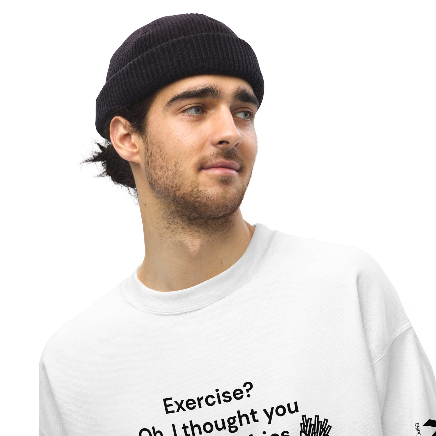 Exercise? Oh, I thought you said extra fries - Unisex Sweatshirt
