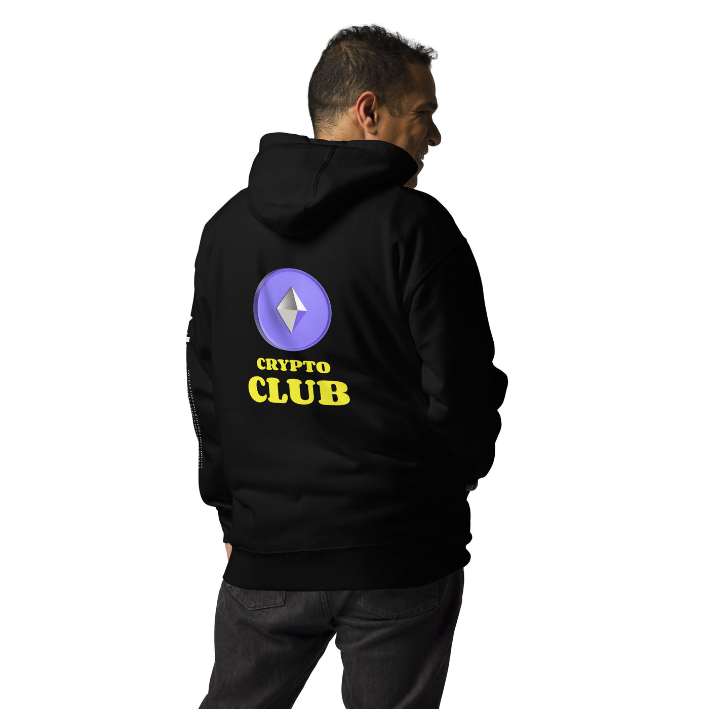 Crypto Club V2 Unisex Hoodie ( Back Print )