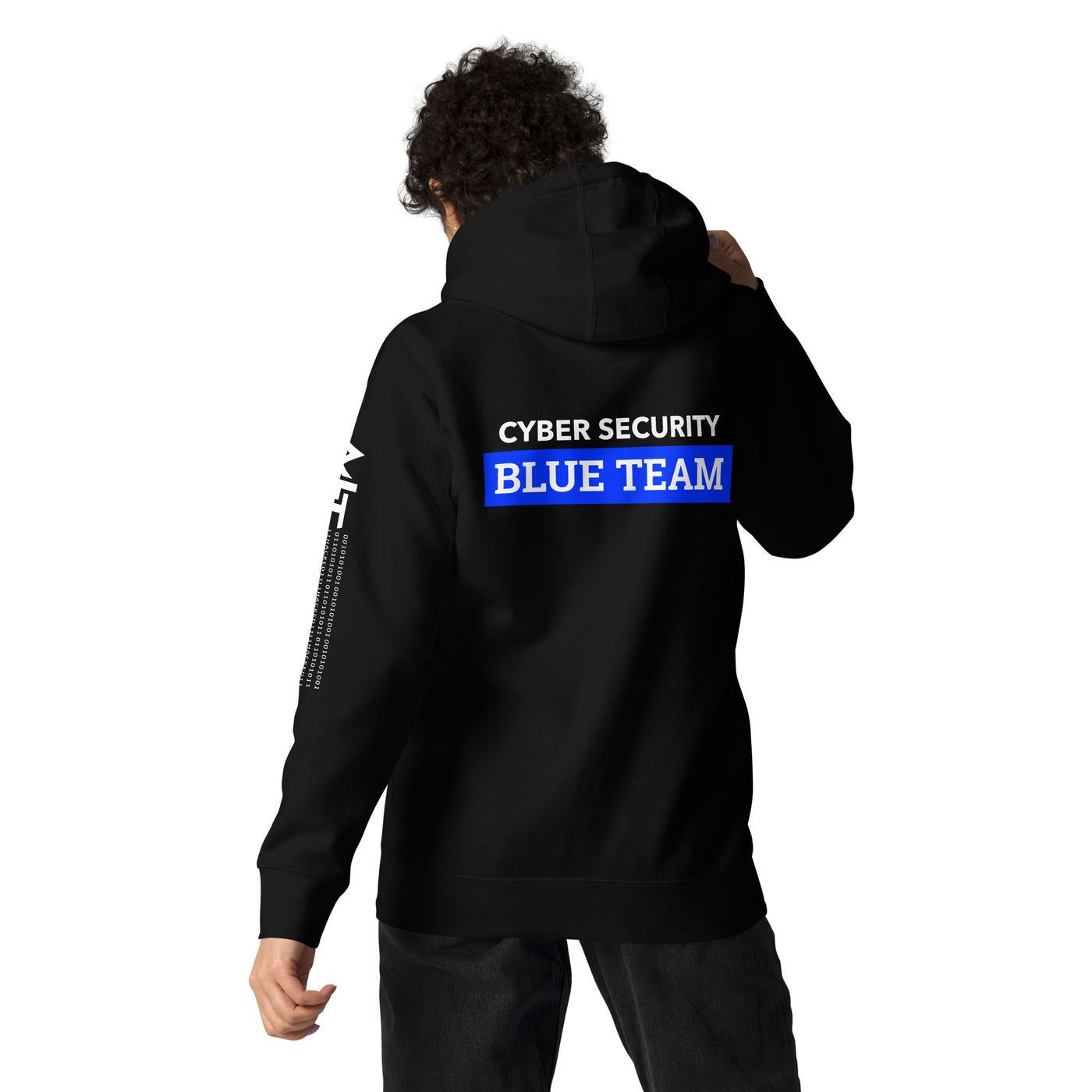 Cyber Security Blue Team V6 Unisex Hoodie ( Back Print )