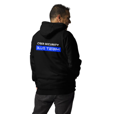 Cyber Security Blue Team V8 Unisex Hoodie ( Back Print )