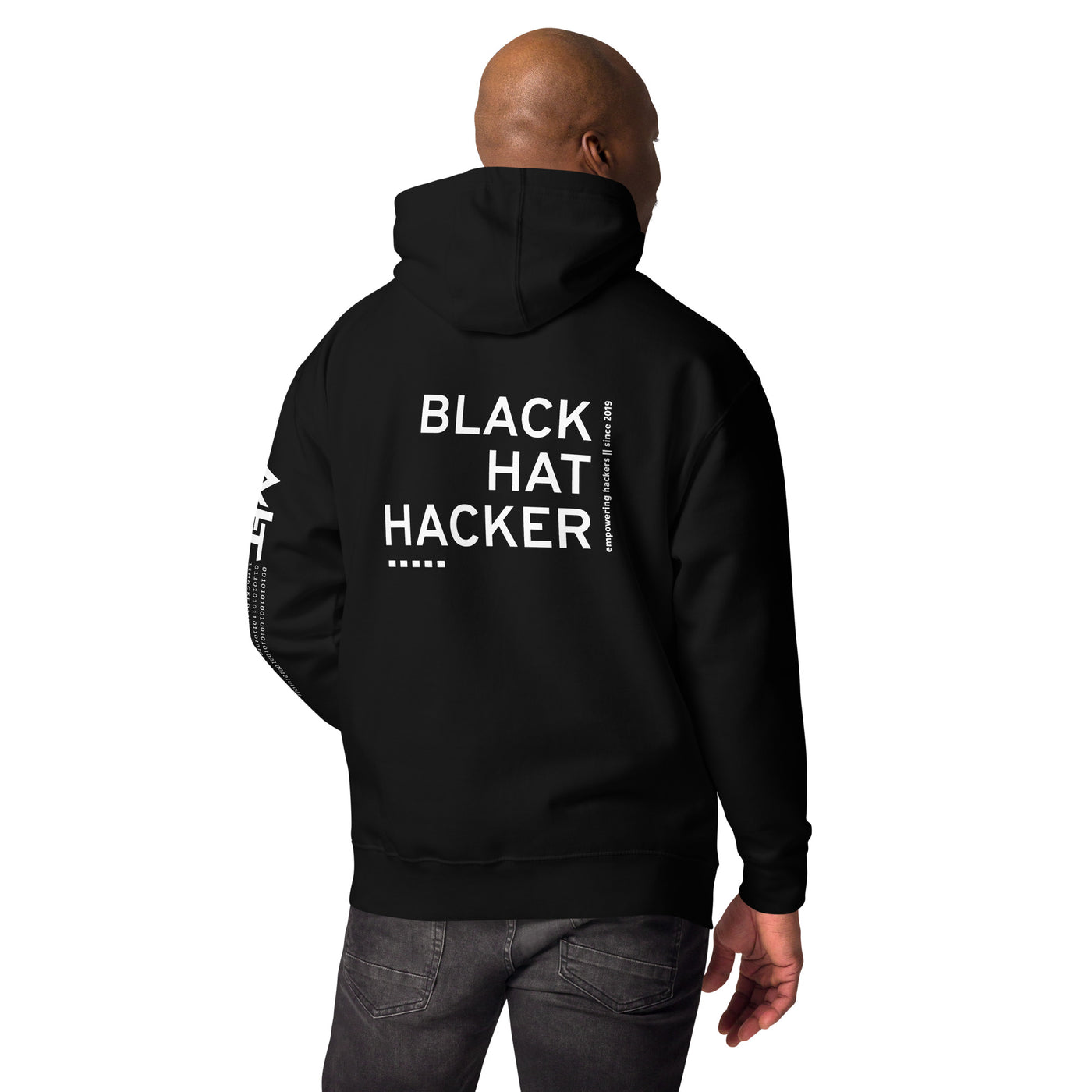 Black Hat Hacker V11 Unisex Hoodie ( Back Print )