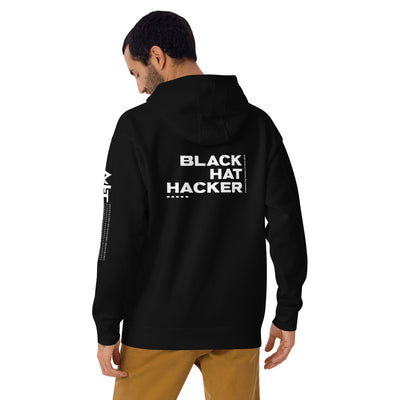 Black Hat Hacker V6 Unisex Hoodie  ( Back Print )