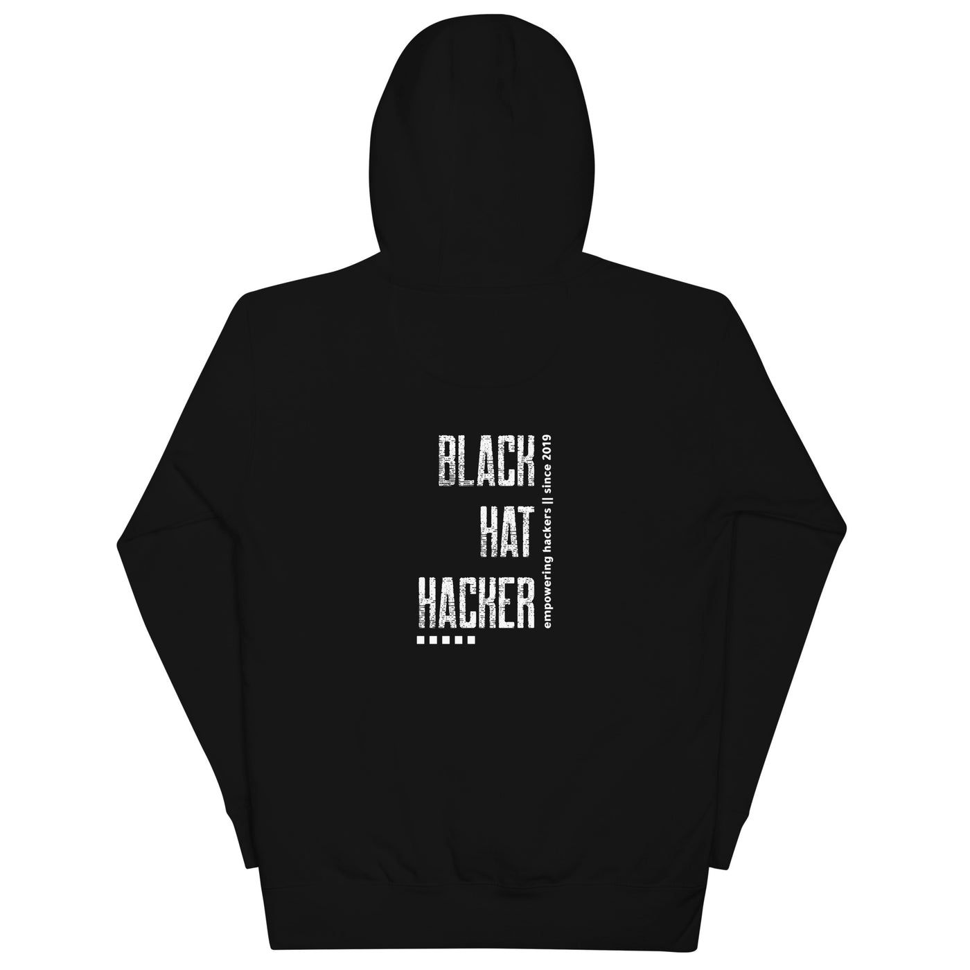 Black Hat Hacker V3 Unisex Hoodie  ( Back Print )